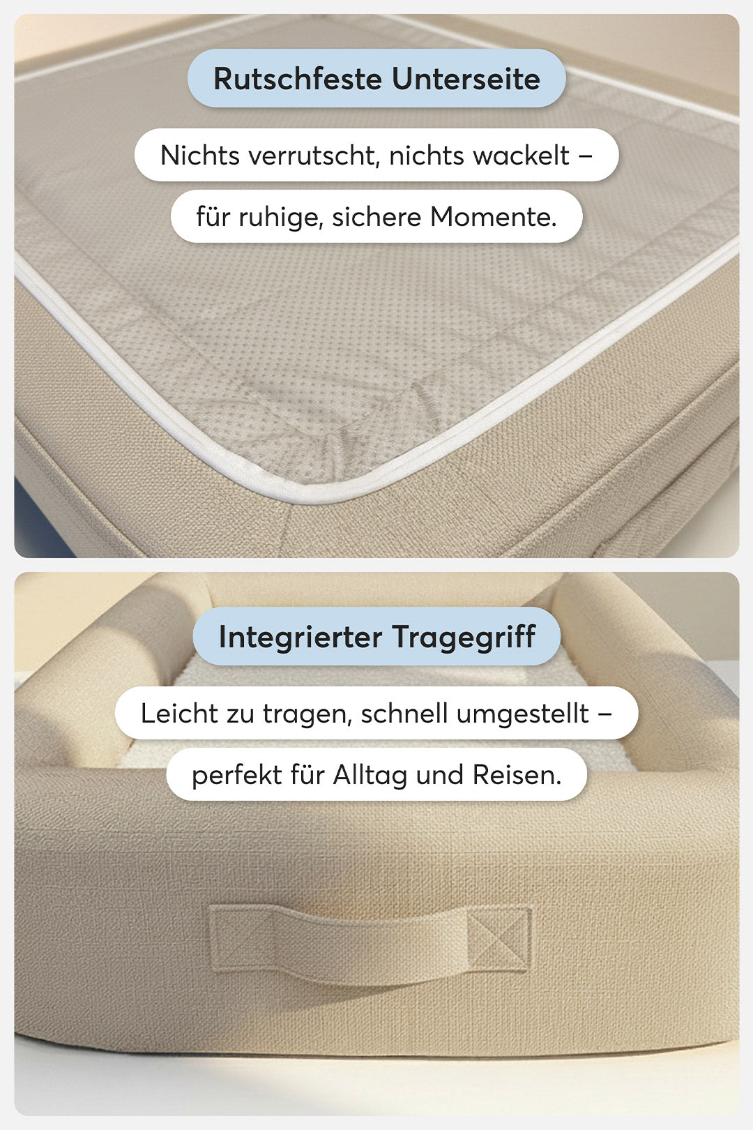Orthopädisches Hundebett Pure Beige - Teppana